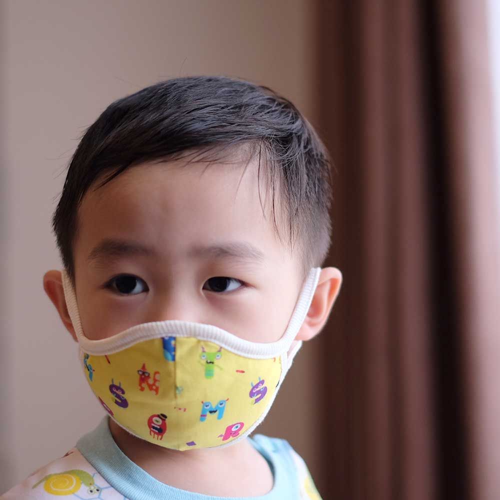 Down to Earth Korean Premium Kids Mask No 10 Motif Alphabet Size S - 2