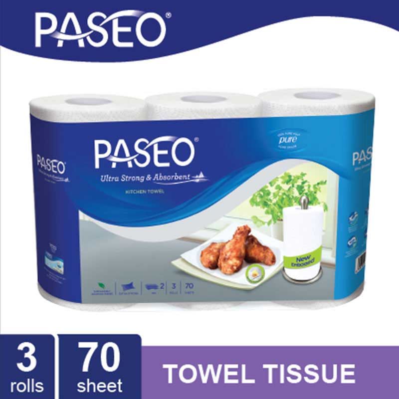 Paseo Towel White 3 Roll's - 1