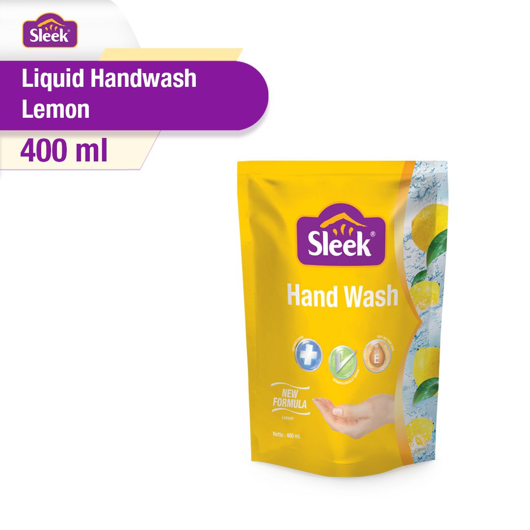 Sleek Handwash Lemon Pouch 400ml - 1
