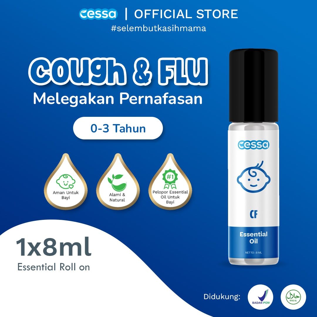 Cessa Cough n Flu - Essential Oil Meredakan Batuk Dan Pilek Bayi - 1