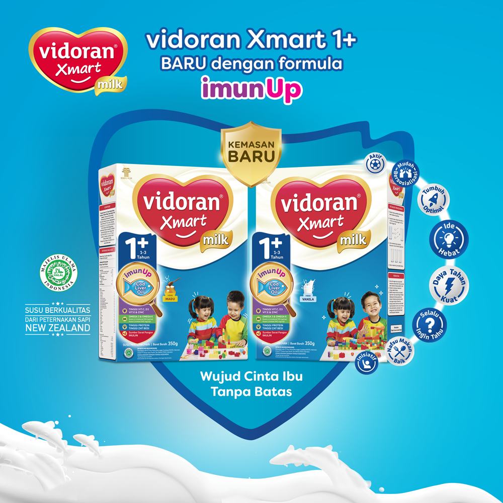 Vidoran Xmart 1+ Nutriplex Vanilla 925g - 2