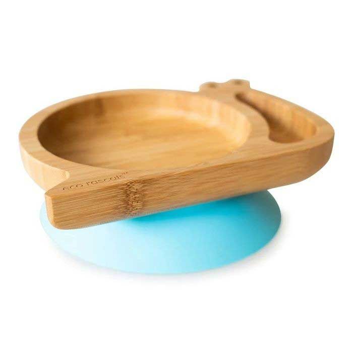 Eco Rascals Bamboo Snail Plate Blue - 1