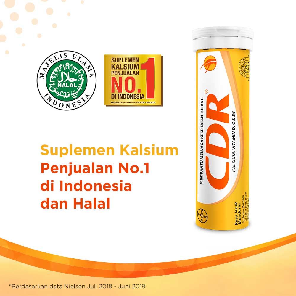 CDR Suplemen Kalsium Rasa Jeruk Mandarin 15 Tablet - 3