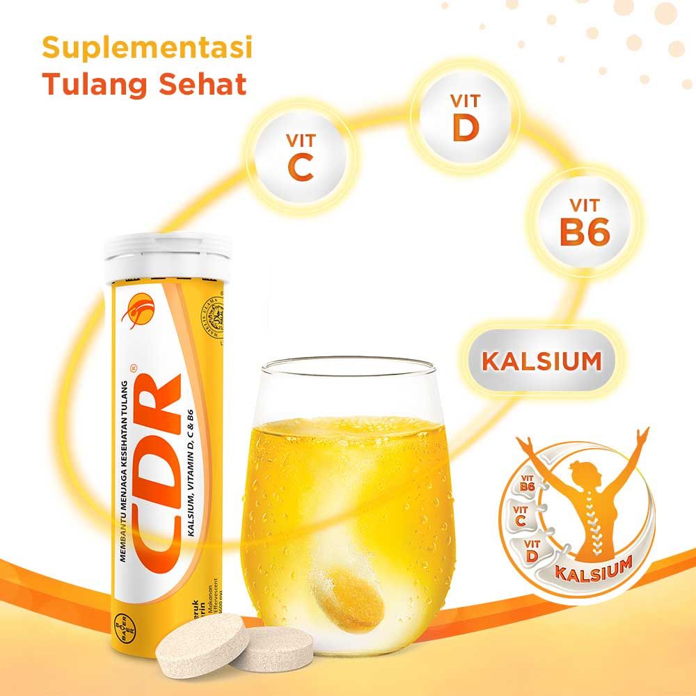 CDR Suplemen Kalsium Rasa Jeruk Mandarin 15 Tablet - 4