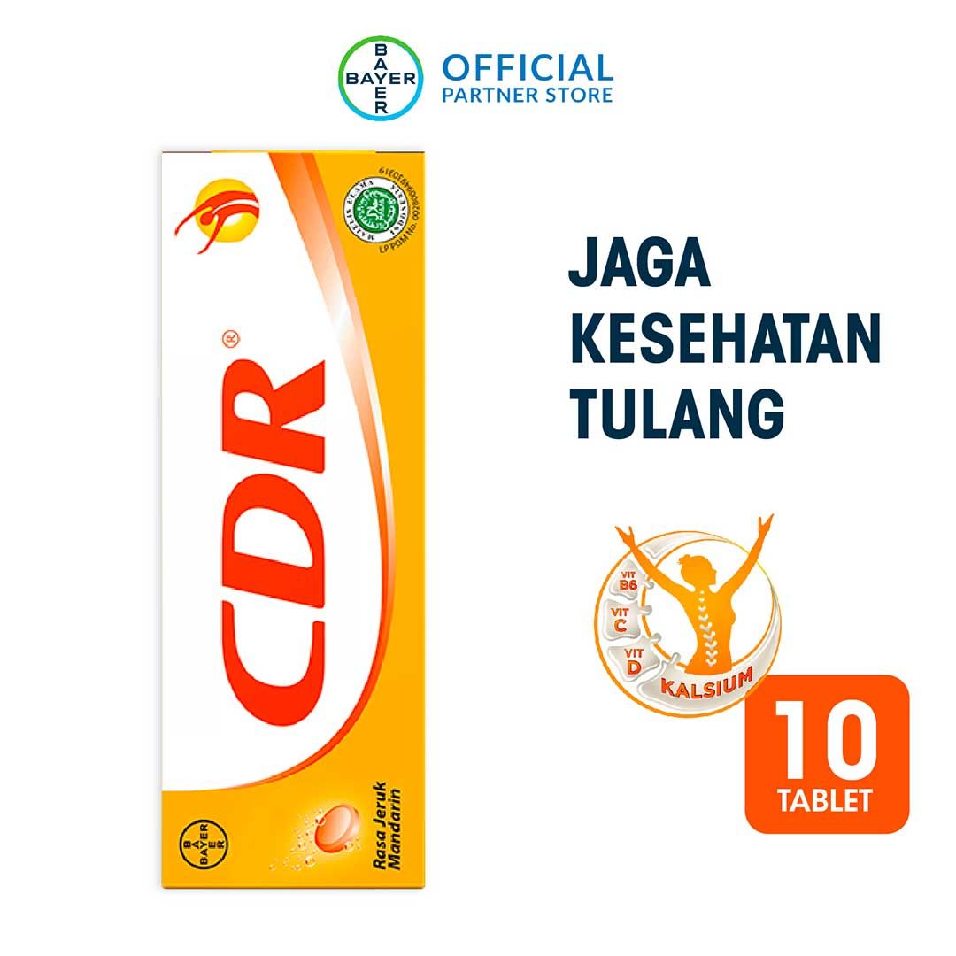 CDR Suplemen Kalsium Rasa Jeruk Mandarin 10 Tablet - 1
