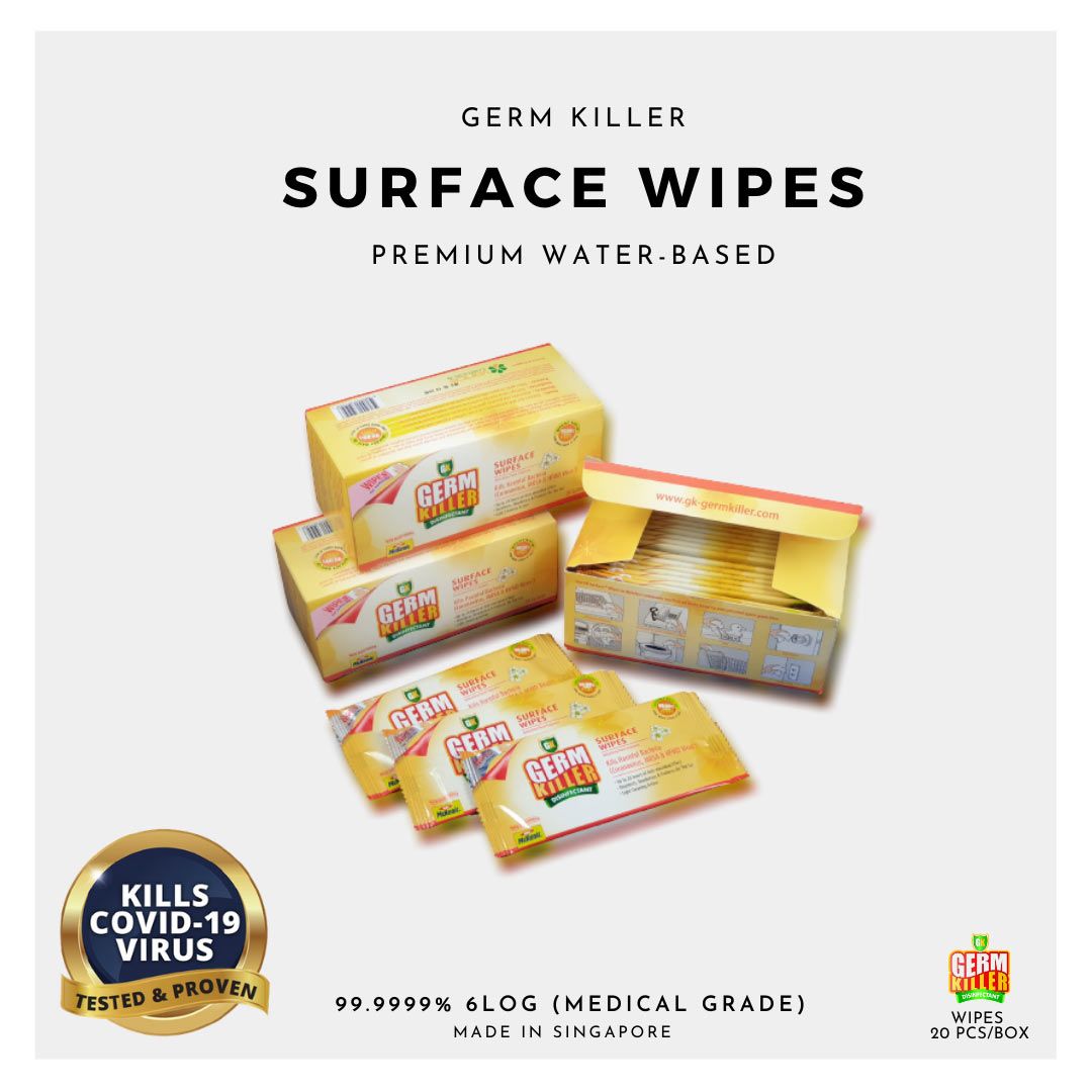 Germ Killer Surface Wipes (20Pcs/Pkt) - 1