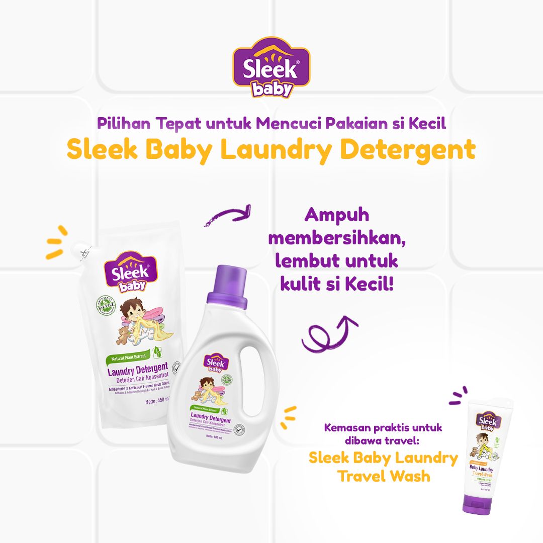 Sleek Baby Laundry Detergent Pouch 450ml - 4