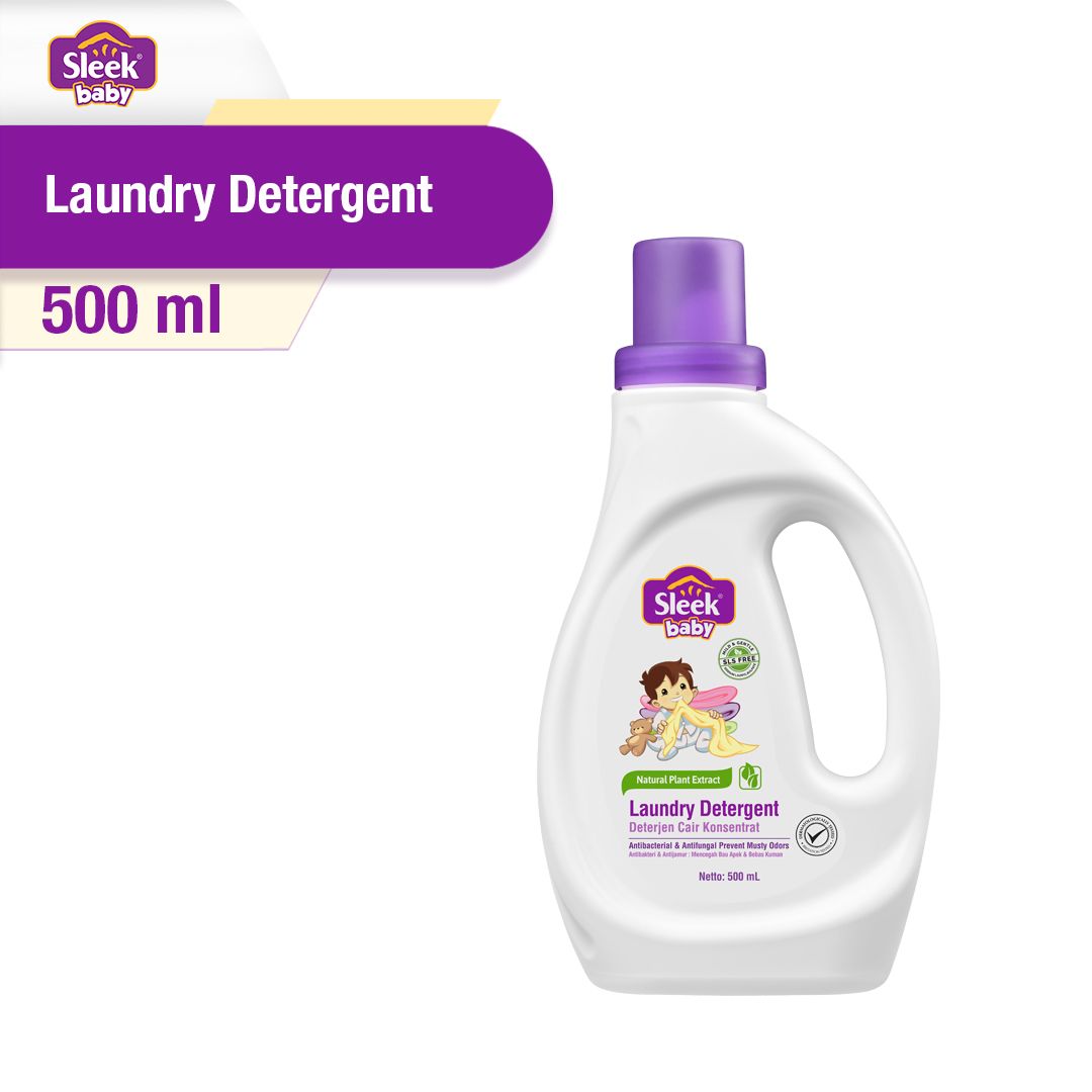 Sleek Baby Laundry Detergent Botol 500ml - 1