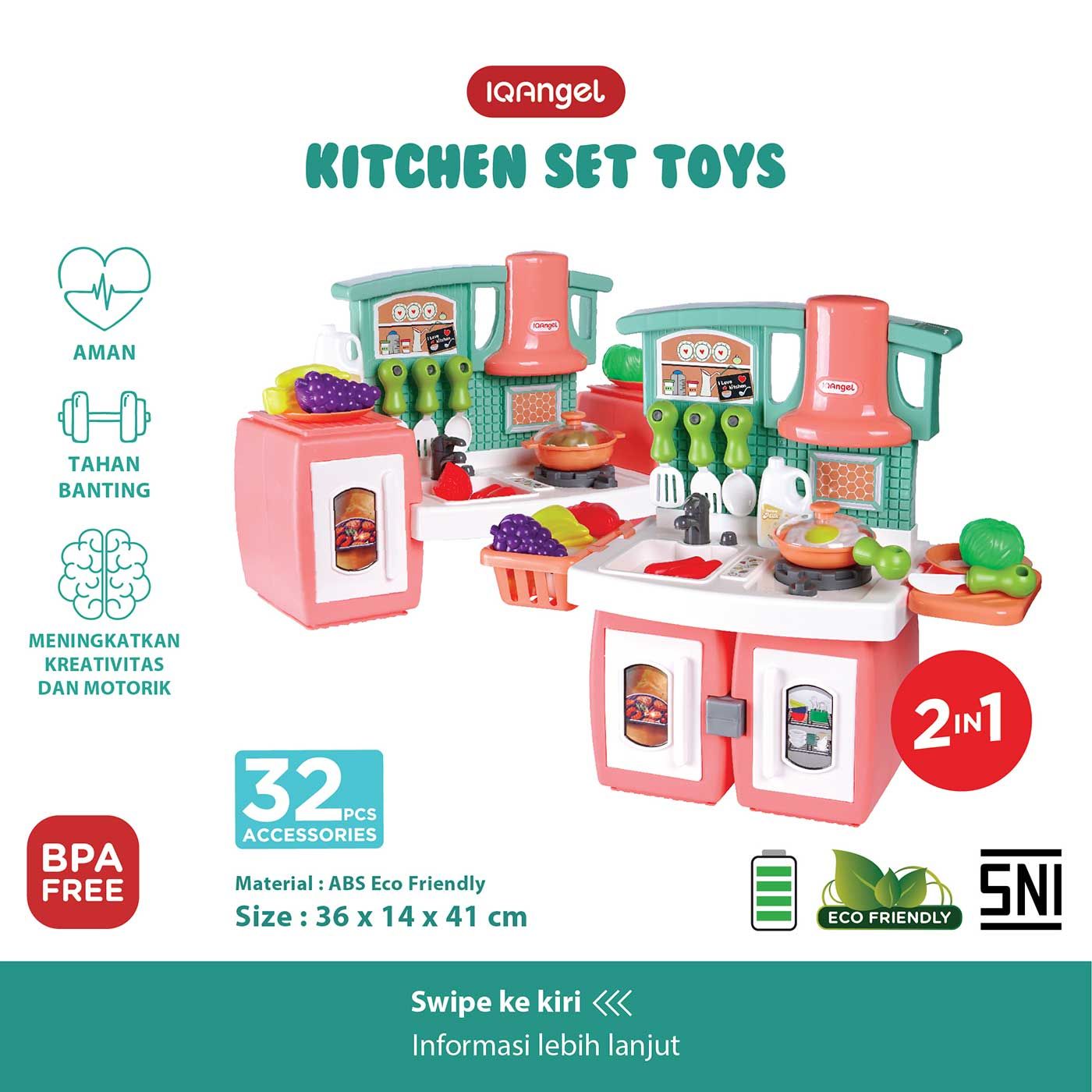 IQ Angel Kitchen Set Toys - 12
