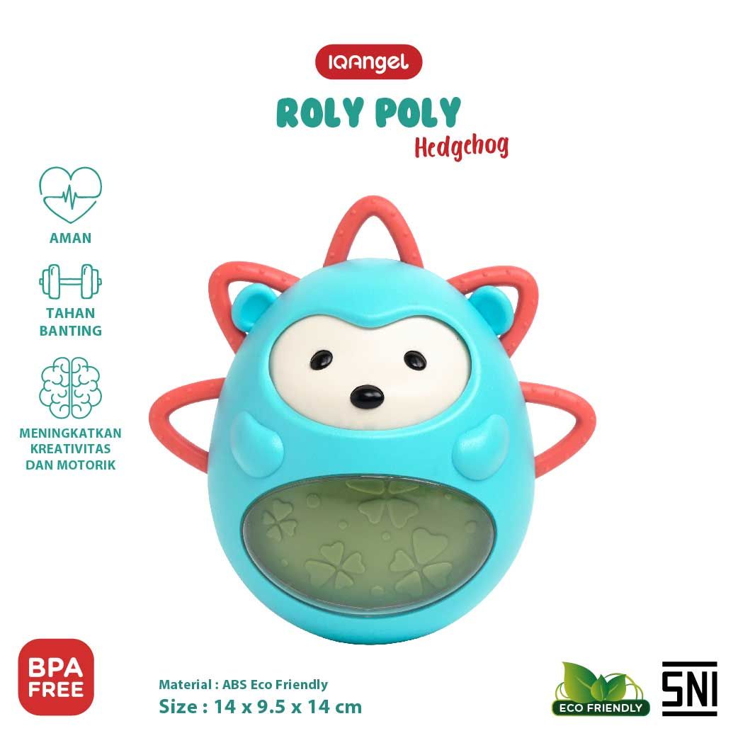 IQ Angel 2in1 Roly Poly Hedgehog Teether Toy - 10