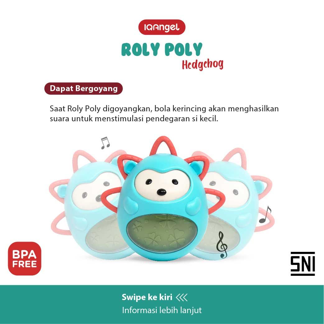 IQ Angel 2in1 Roly Poly Hedgehog Teether Toy - 5