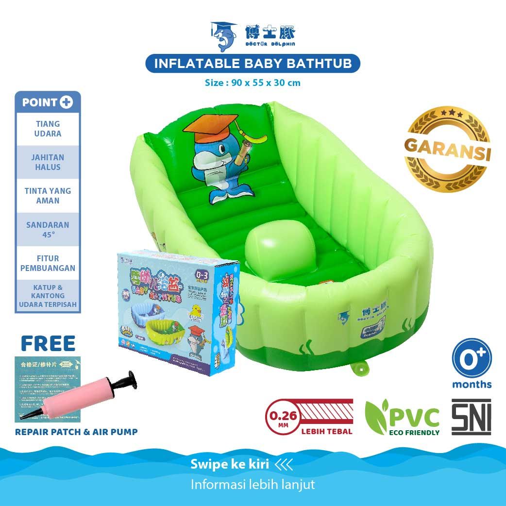 Doctor Dolphin Inflatable Baby Bathtub - 1