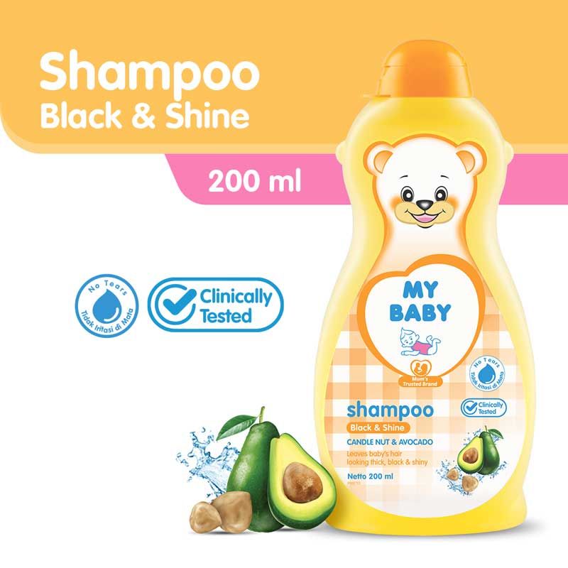 My Baby Shampoo Black & Shine 200ml NED - 1