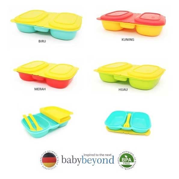 Baby Beyond Dual Bento-Box with Fork and Spoon - 2