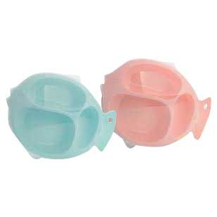 Baby Safe Fish Divided With Transparent Lid - 1
