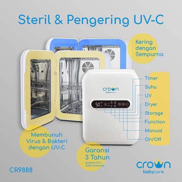 Crown Steril & Pengering UV - C - 1
