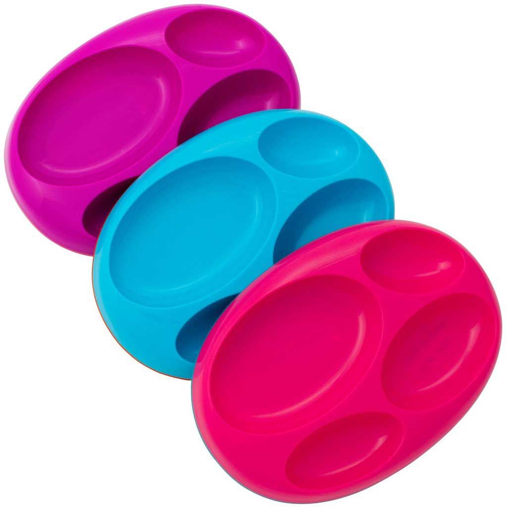 Boon Divide Plate - Purple, Blue, & Red - 1