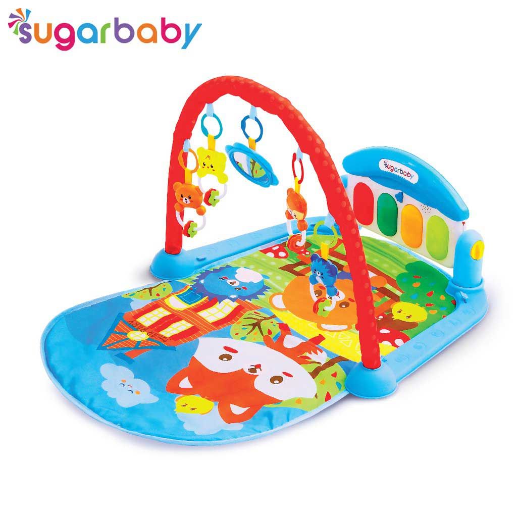 Sugar Baby All in 1 Piano Playmat - Sunday Stroll (Blue) - 4