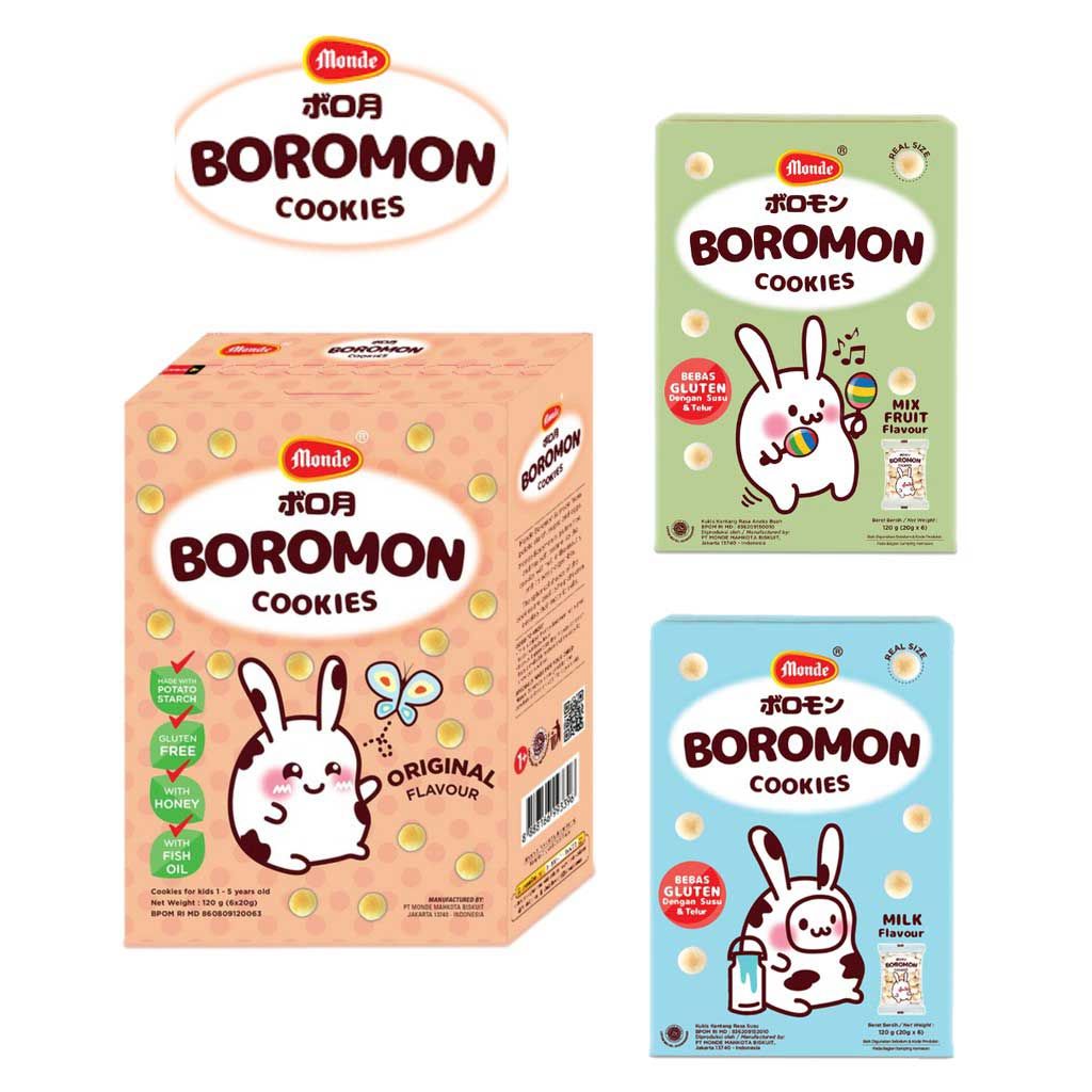 Monde Boromon Cookies 12m+ Milk Flavour - 2
