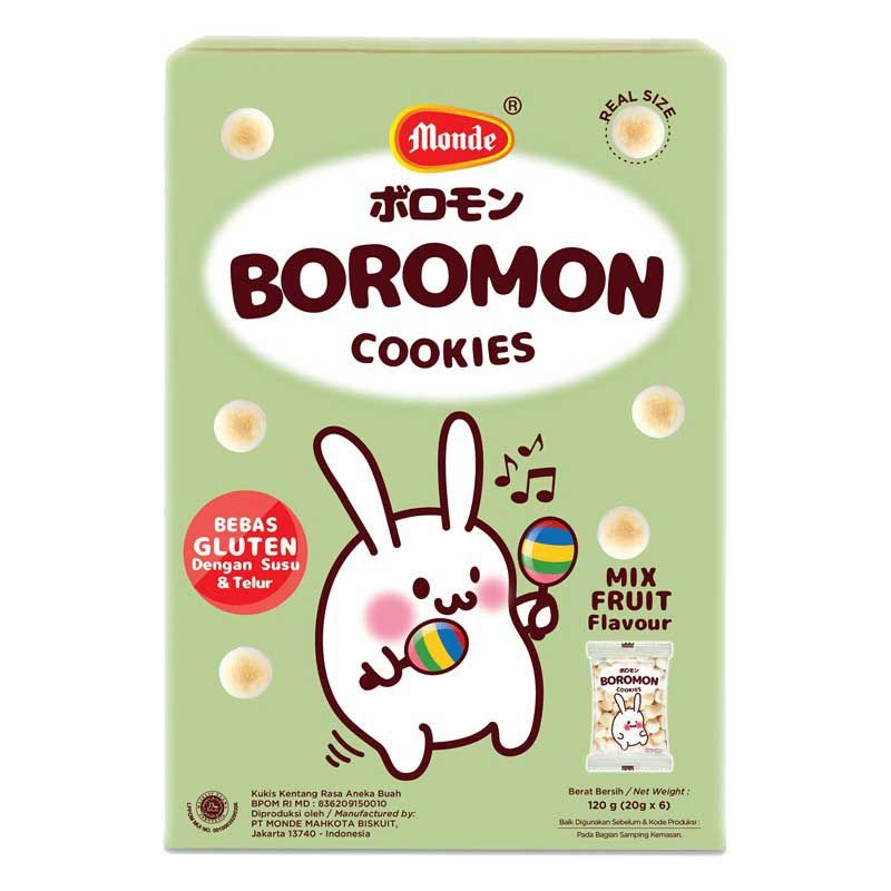 Monde Boromon Cookies 12m+ Mix Fruit Flavour - 1