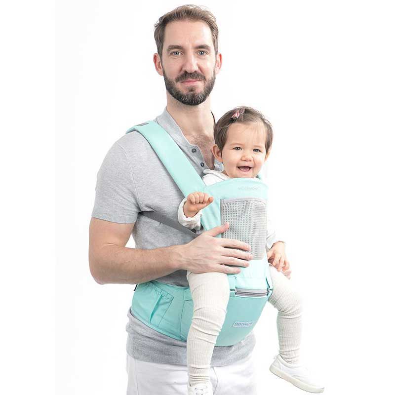 Mooimom Casual Hipseat Carrier Green H90502G - 1