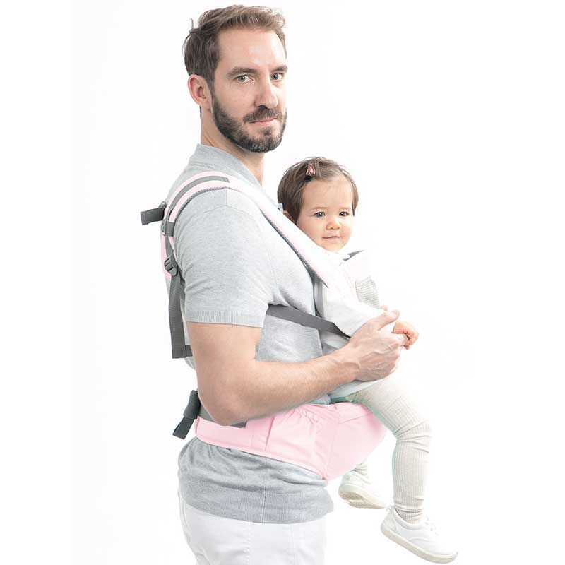 Mooimom Casual Hipseat Carrier Pink H90502D - 2