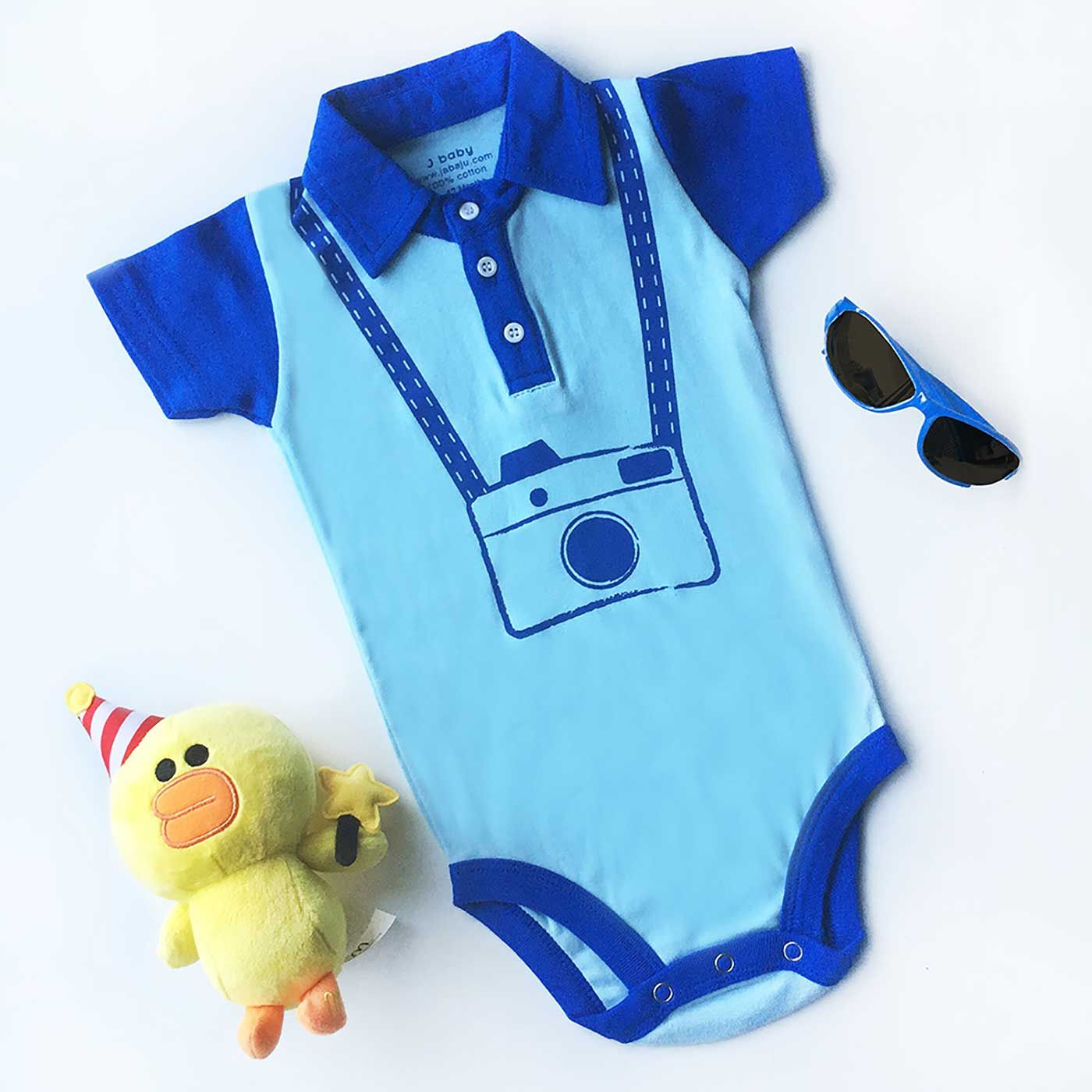 J-Baby Bodysuit Polo Camera Boy 3-12 month - 1