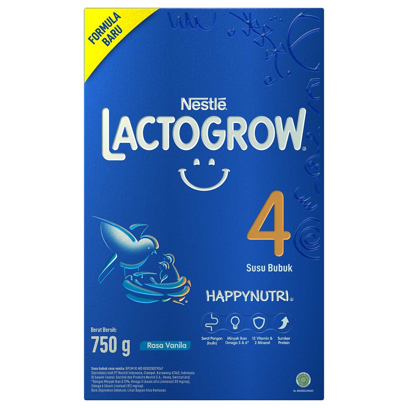 Nestle Lactogrow 4 Vanilla 750 G Box - 1