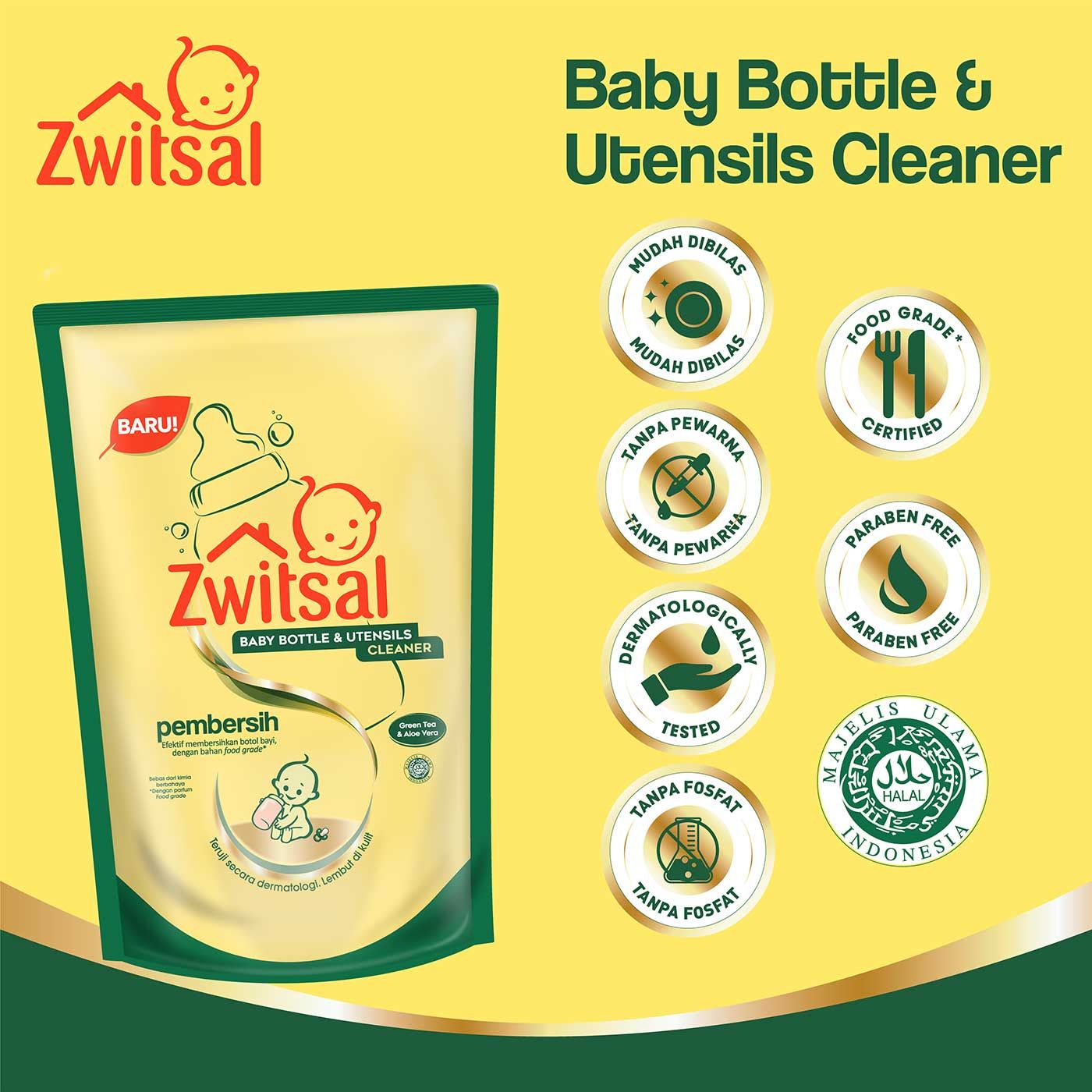 Zwitsal Baby Bottle Cleaner 750ml - 7