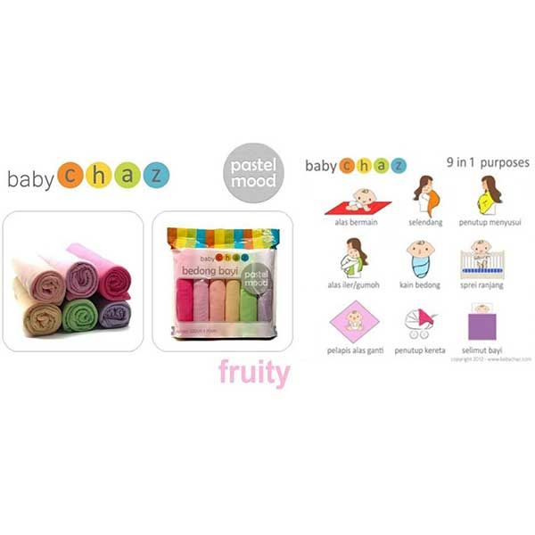 Baby Chaz Bedong Pastel Mood Isi 6 - Fruity - 1
