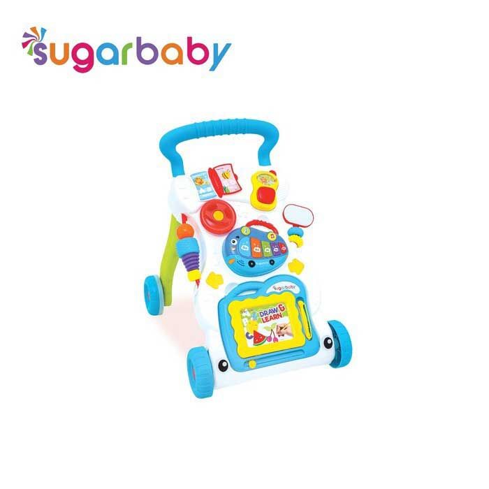 Sugar Baby Mini Car Push Walker Tommie - Light Blue - 2