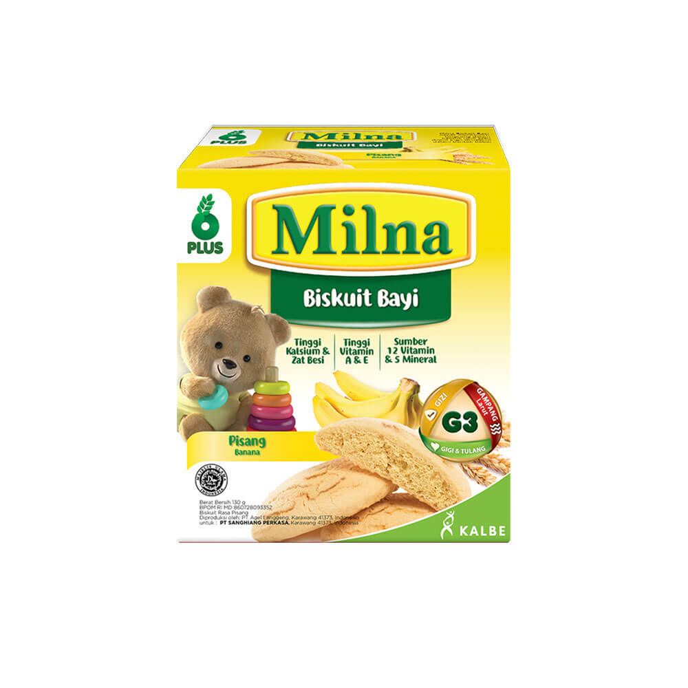 Milna Biskuit Bayi Pisang 130gr - 1