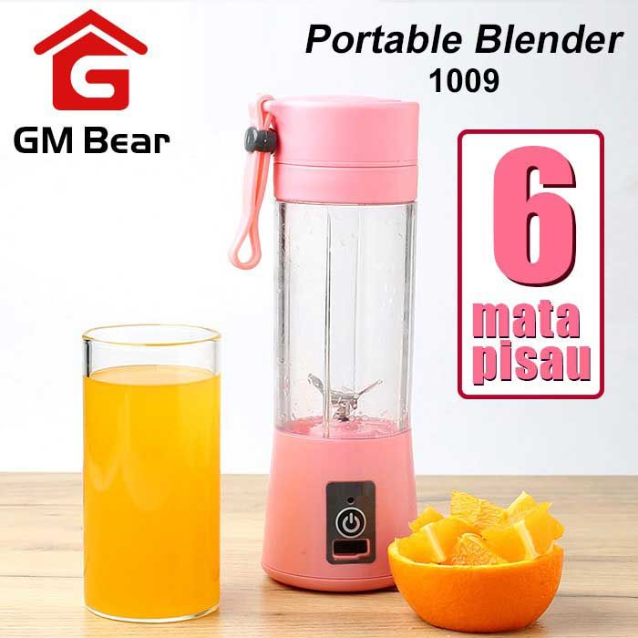 GM Bear Portable Blender dengan 6 Mata Pisau - 2