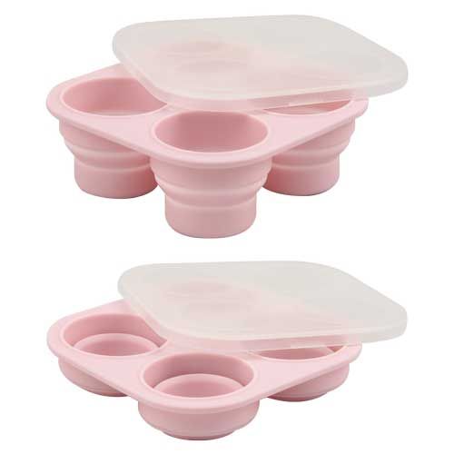 Babyqlo Collapsible Ice Cube Trays - Pink - 1
