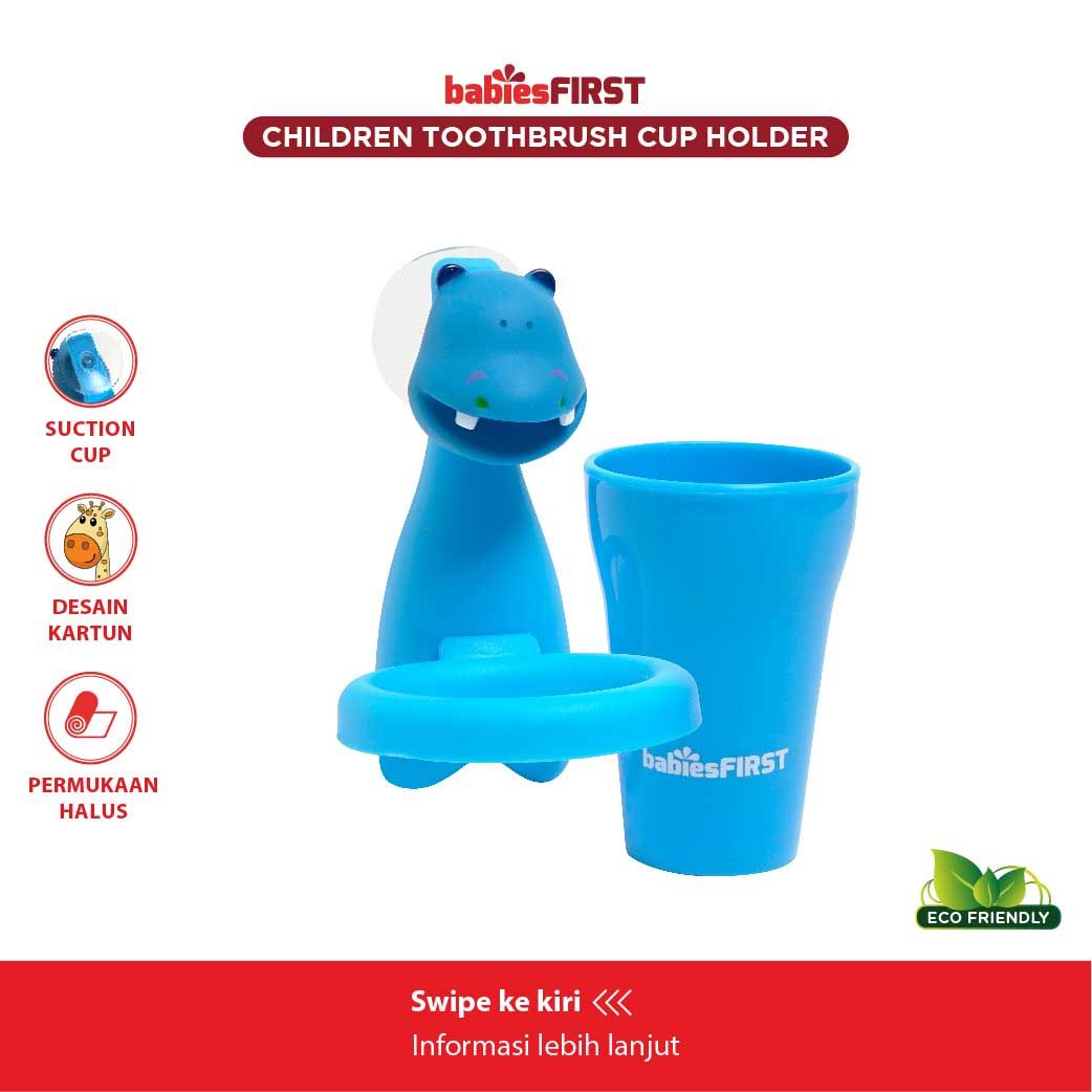 Babiesfirst Children Toothbrush Cup Holder BF804 Hippo - 1
