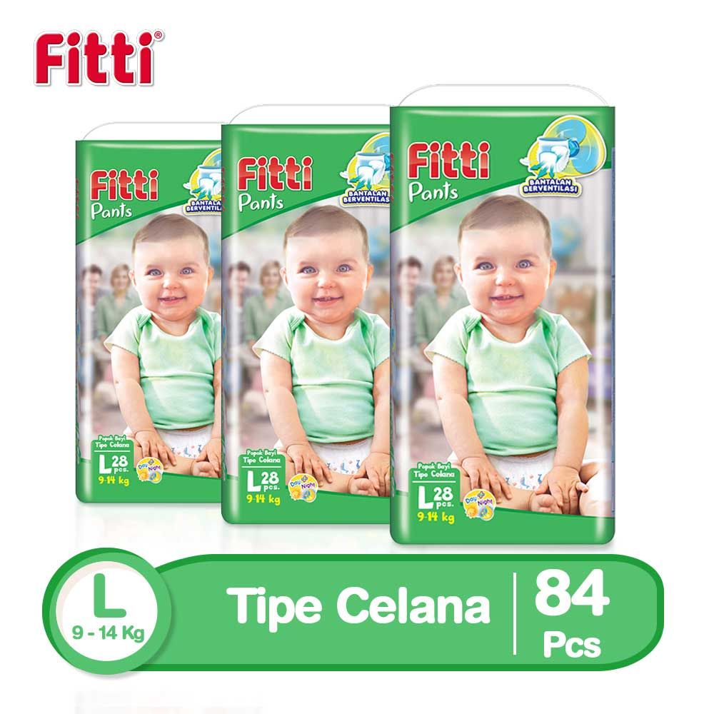 Fitti Pants Popok Celana L 28 - Isi 3 [Exclusive Online] - 1