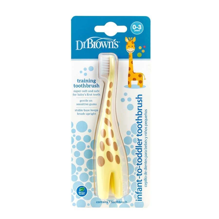 Dr.Brown's Infant to Toddler Toothbrush, Giraffe, 1-pack - 4
