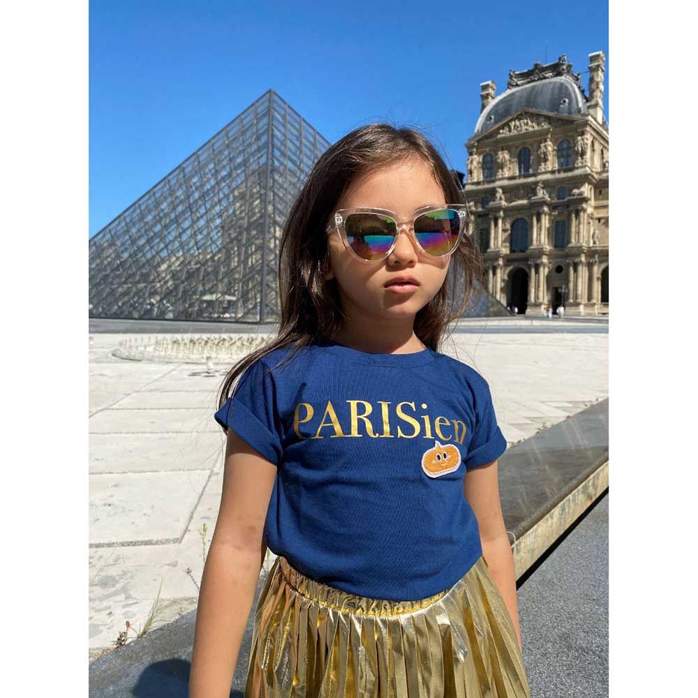 Kids Talk About Parisien Holiday Tee Gold Patch Limited Edition (Unisex) 3-4 - 1