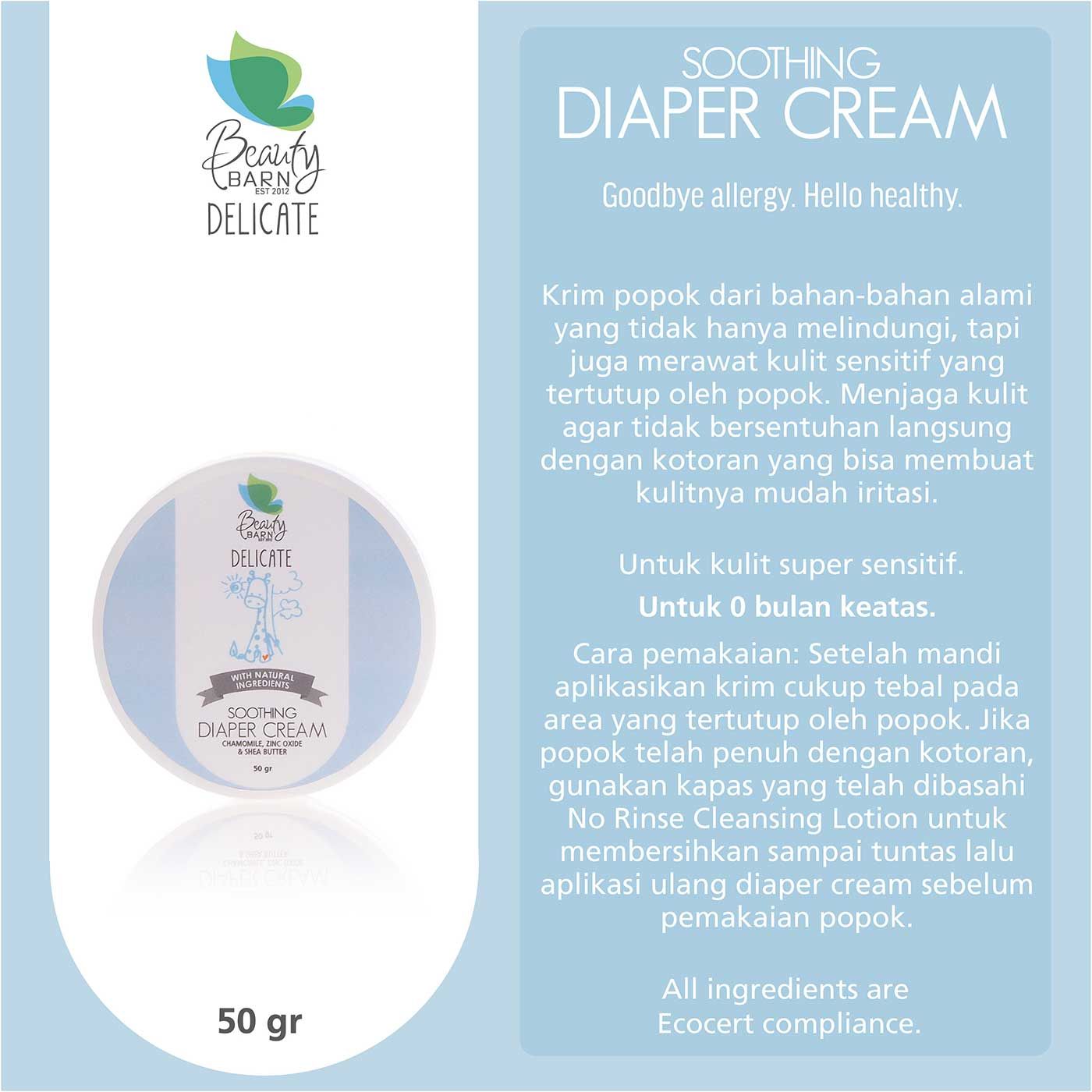 Beauty Barn Delicate - Soothing Diaper Cream 50g - 3