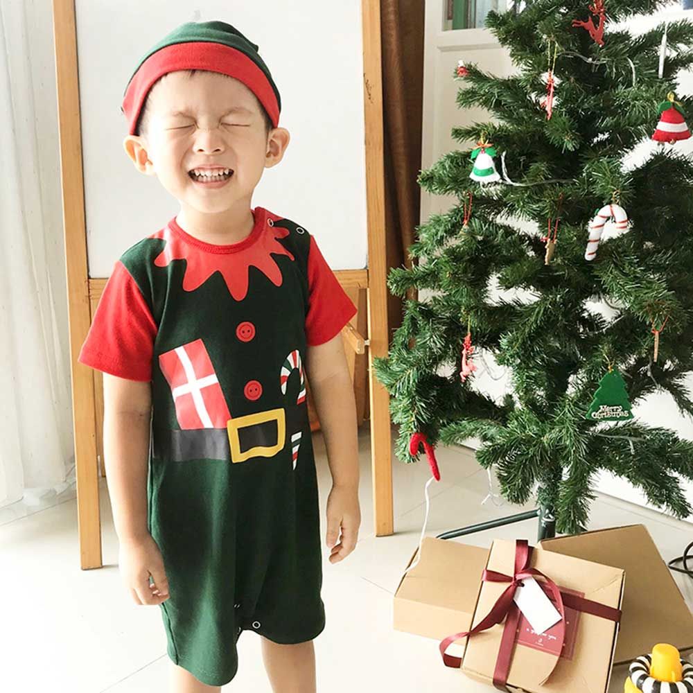J-Baby Romper Set Elf With Gift Set 0-3 Month (Dengan Topi Elf) - 2
