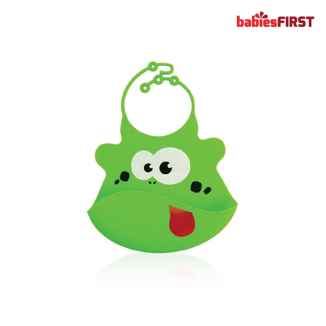 Babiesfirst Silicone Baby Bib Frog - 1