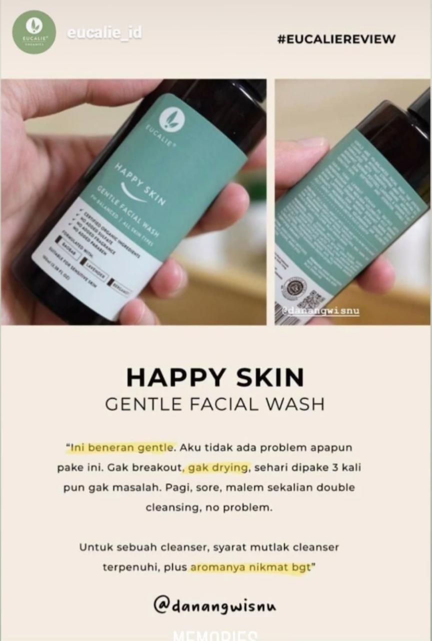 Eucalie Organic Anti-Aging Facial Wash - Happy Skin 100ml - 2