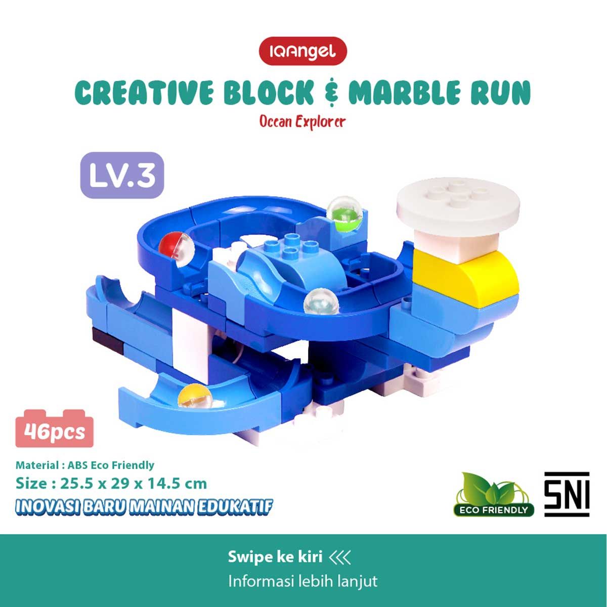 IQ Angle Creative Block & Marble Run Toys Ocean Explorer - IQ1030 - 10