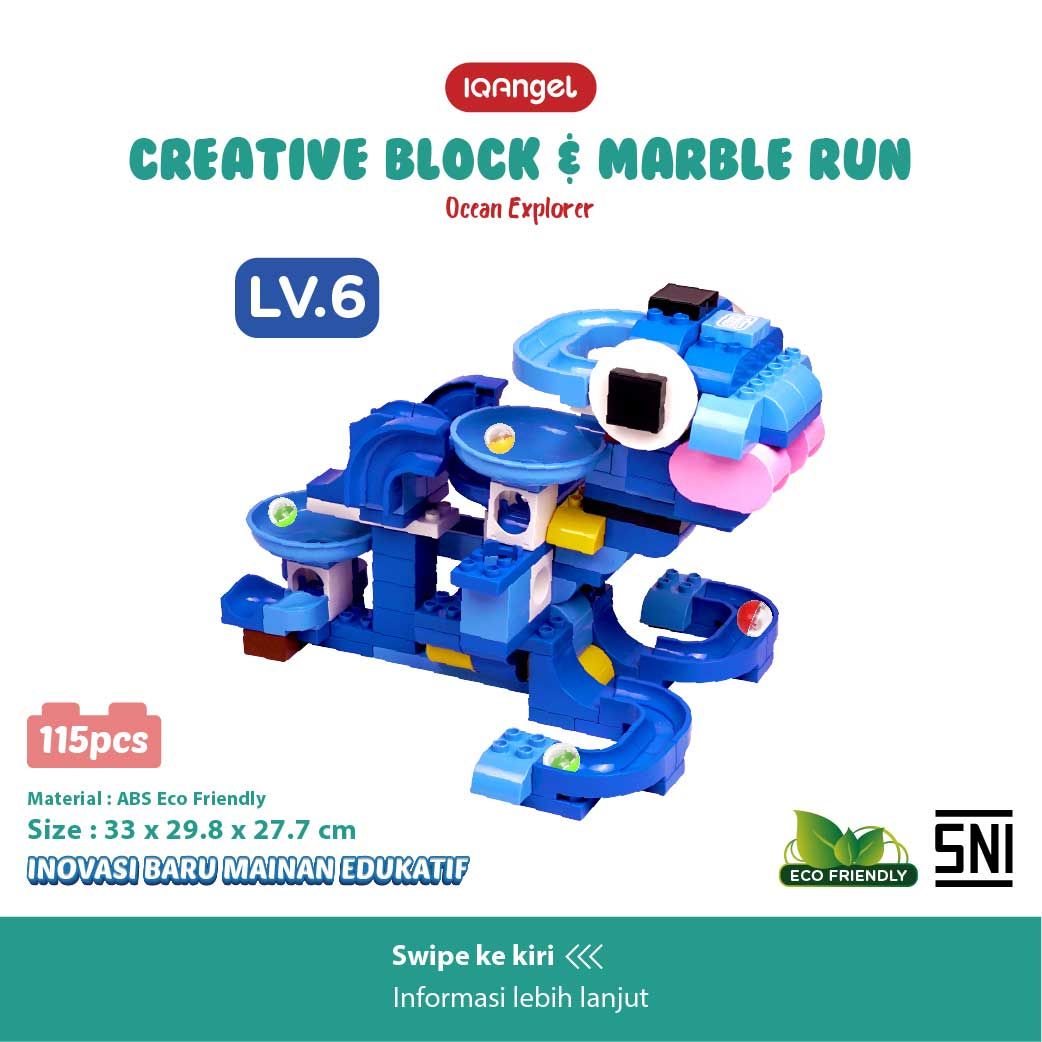 IQ Angle Creative Block & Marble Run Toys Ocean Explorer - IQ1030 - 5