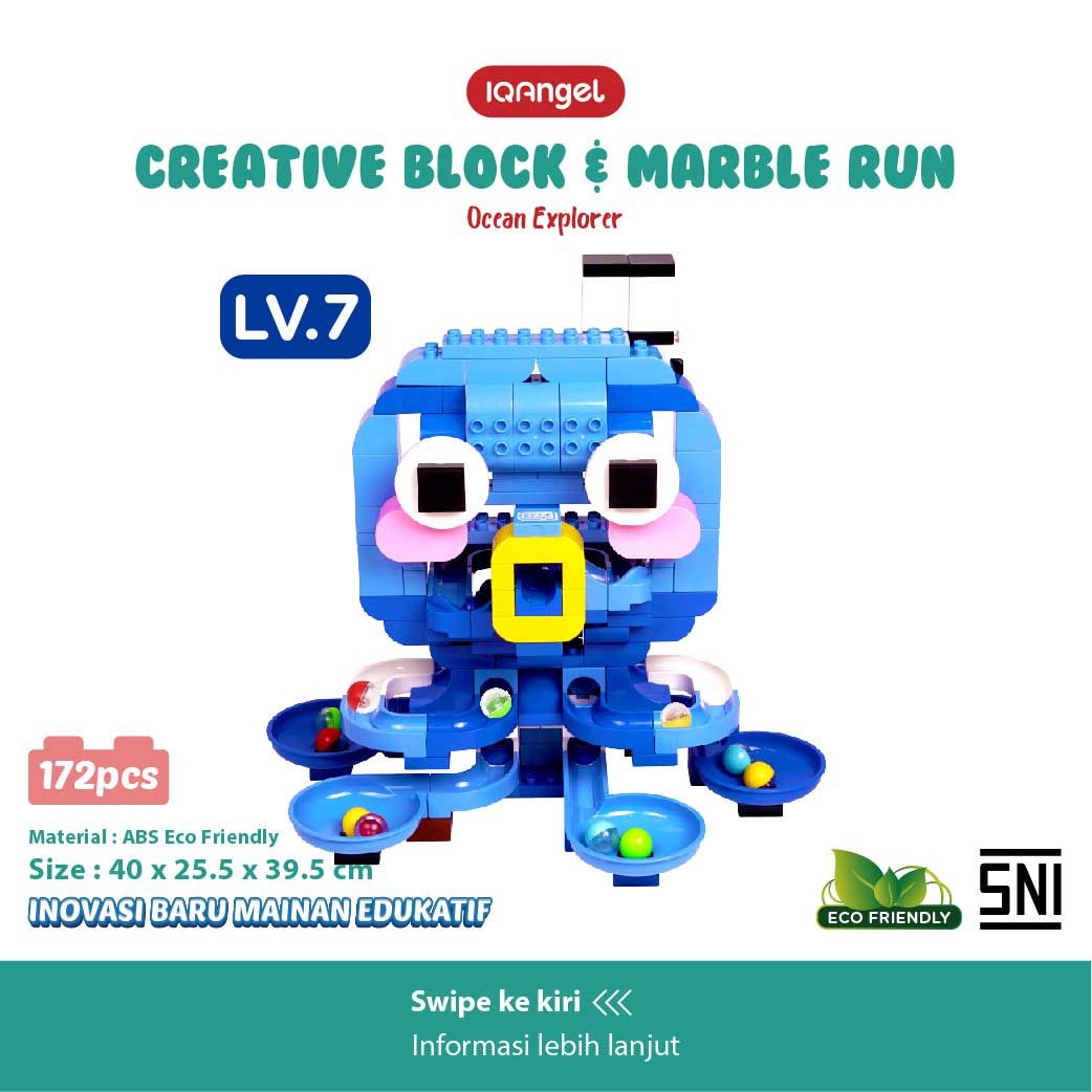 IQ Angle Creative Block & Marble Run Toys Ocean Explorer - IQ1030 - 6