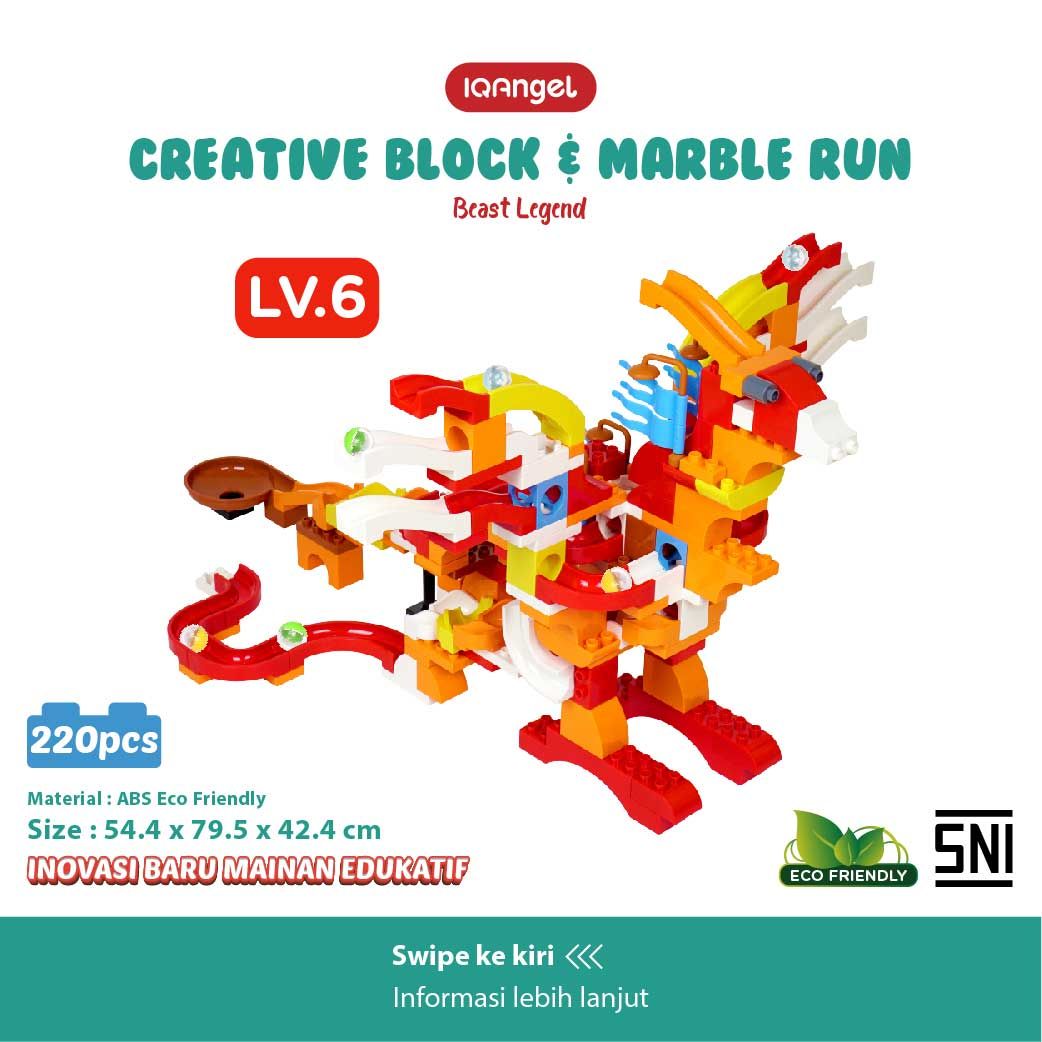 IQ Angle Creative Block & Marble Run Toys Beast Legend - IQ1026 - 5