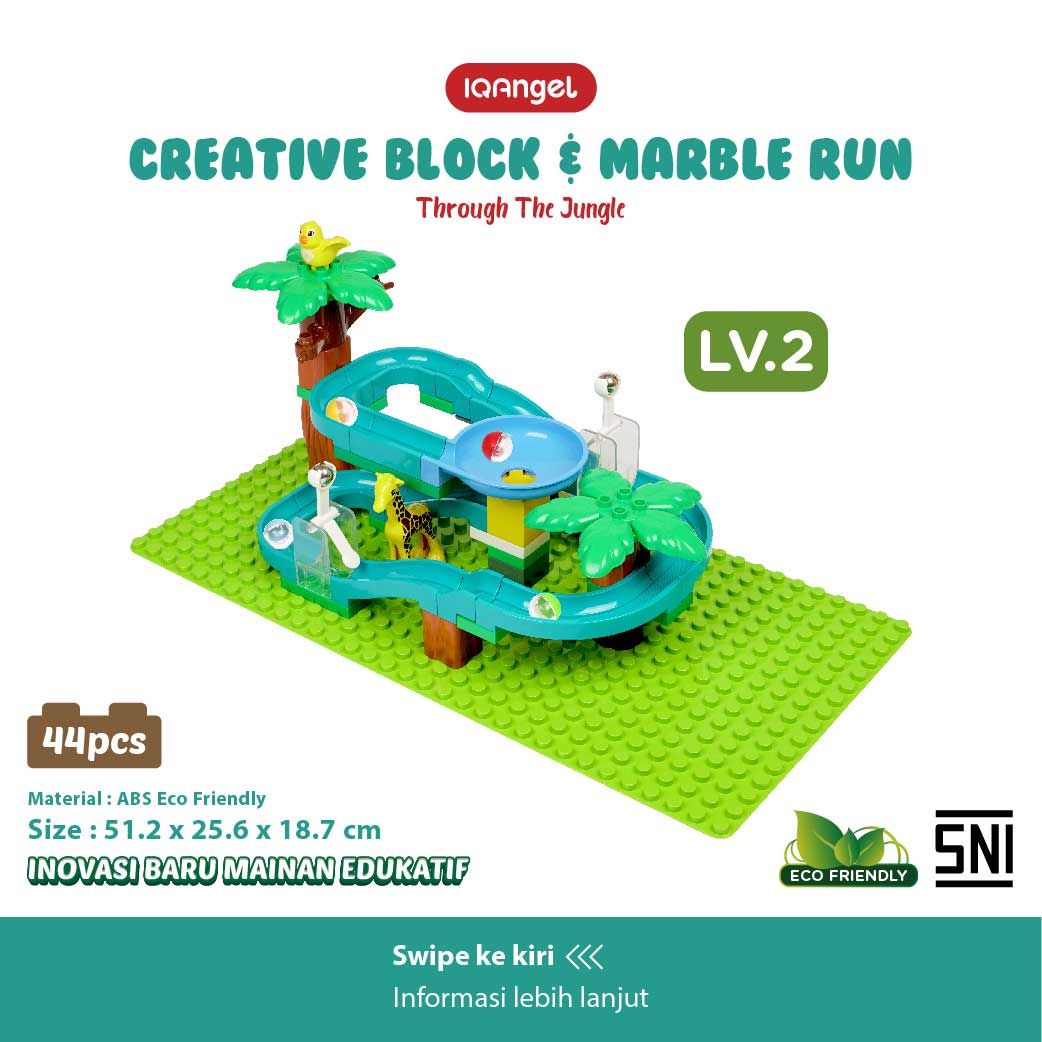 IQ Angel Creative Block & Marble Run Toys Through The Jugle - IQ1029 - 9