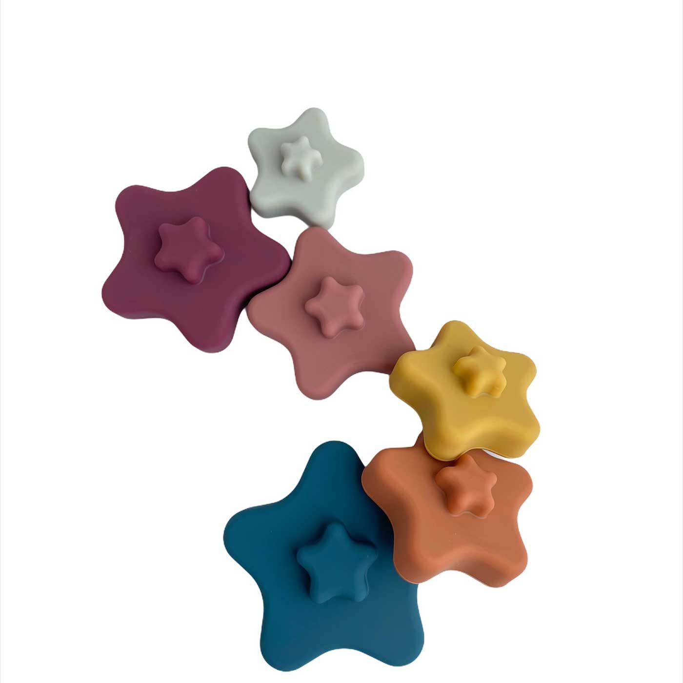 Brightchewelry Star Silicone Stacker - Earth - 3