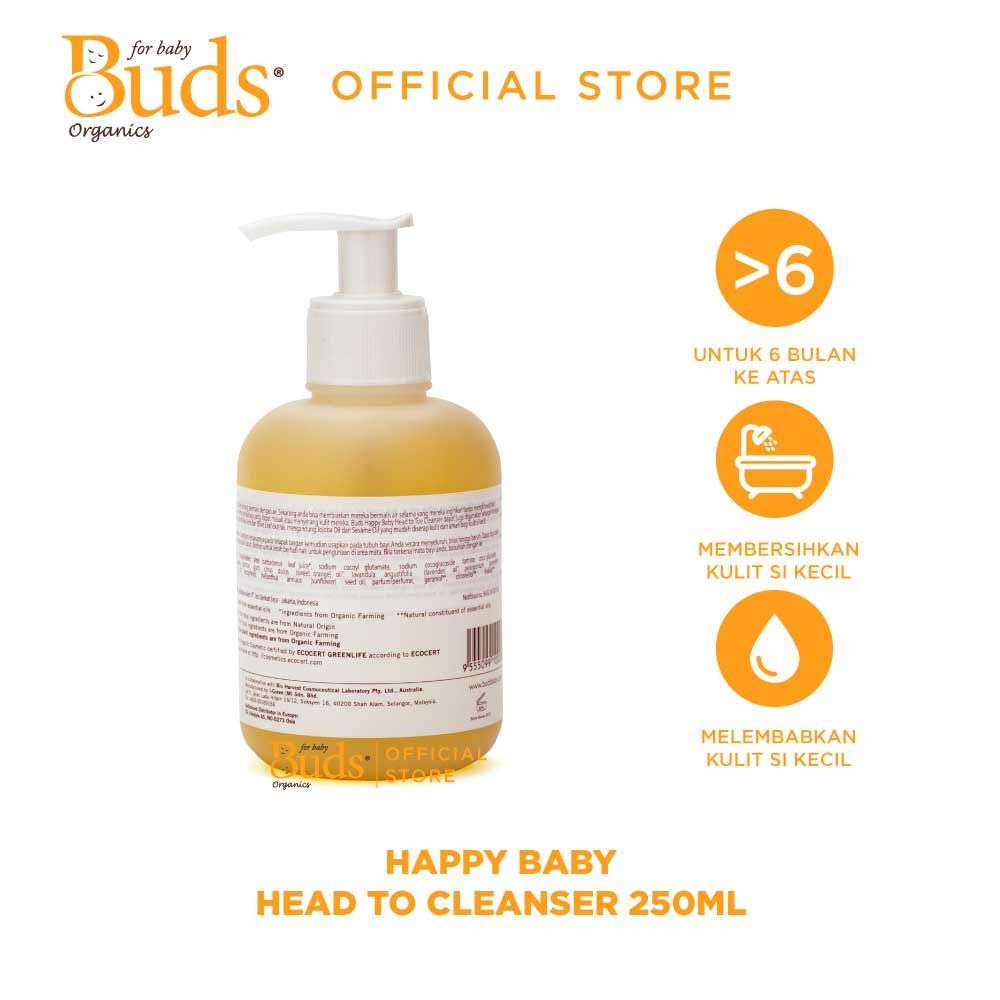 BUDS - Happy Baby Head To Toe Cleanser 250ml - 2