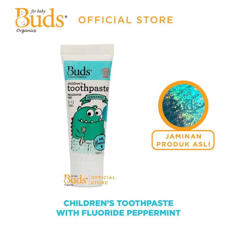 BUDS - Toothpaste With Fluoride Peppermint (3-12Y) 50ml - 1